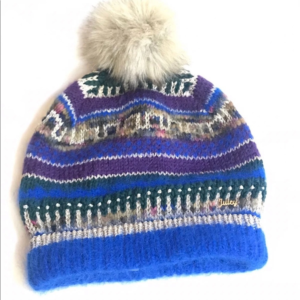 Juicy Couture Wool Mixed Yarn Beanie